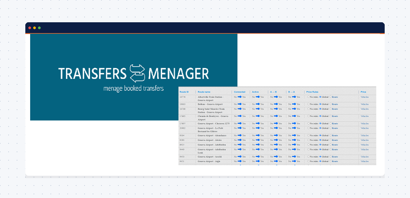 Basic Transfers menagment